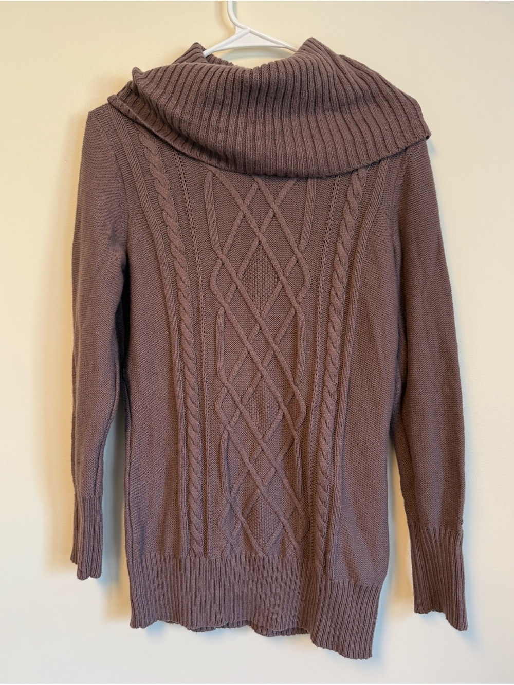 Cabela's Men's Taupe Cable-Knit Turtleneck Sweater
